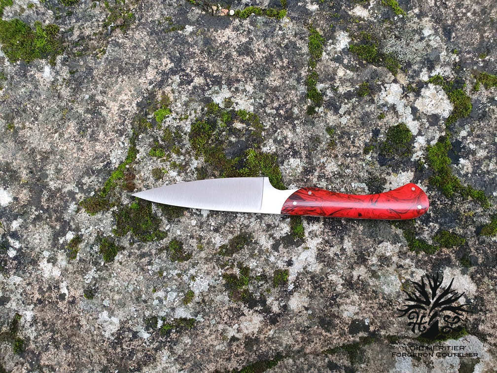 Couteau de Cuisine en acier Inox - Couteau Personnalisé Mondrian - Héritier  Loic